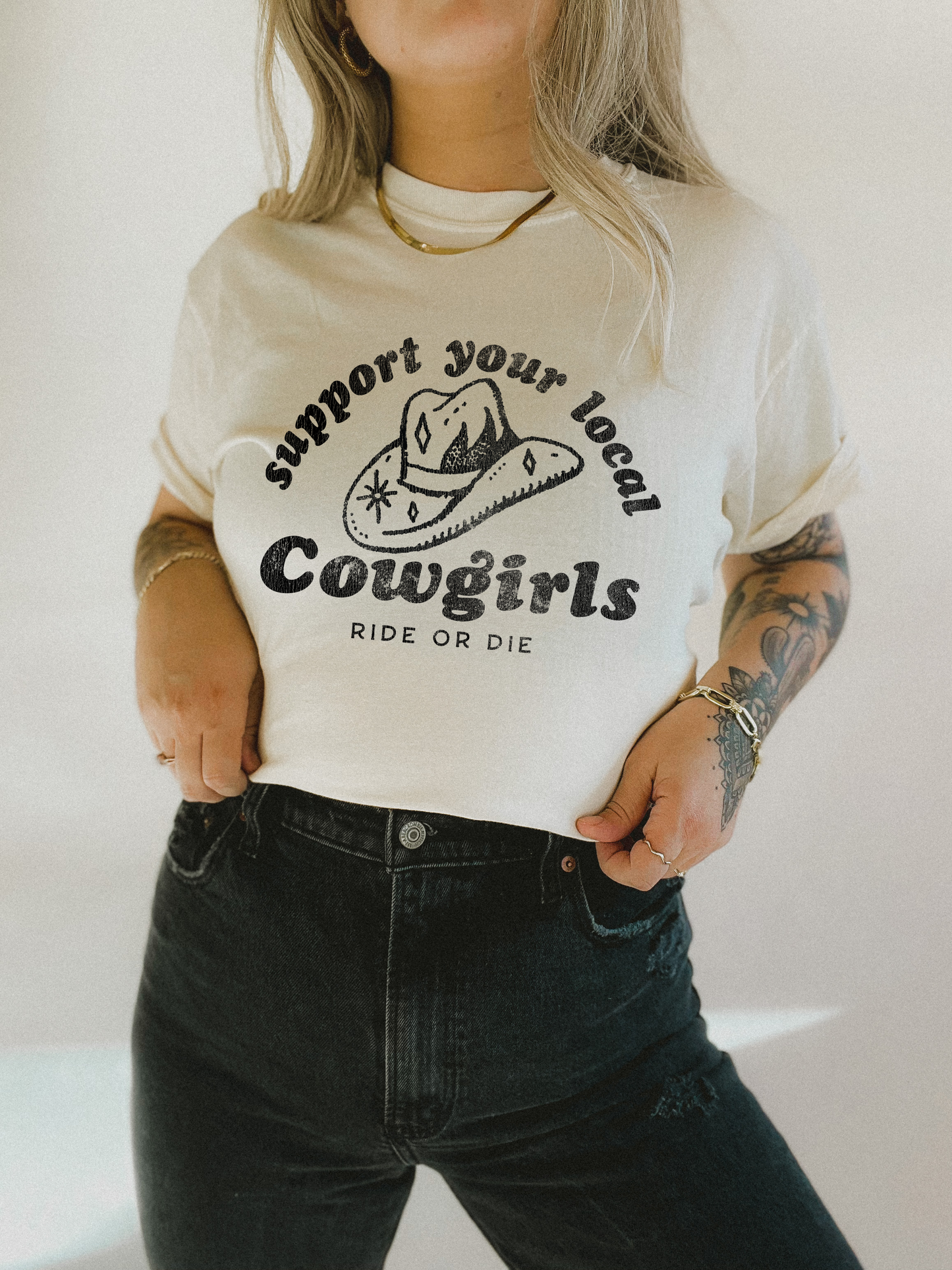 Support your local cowgirls design