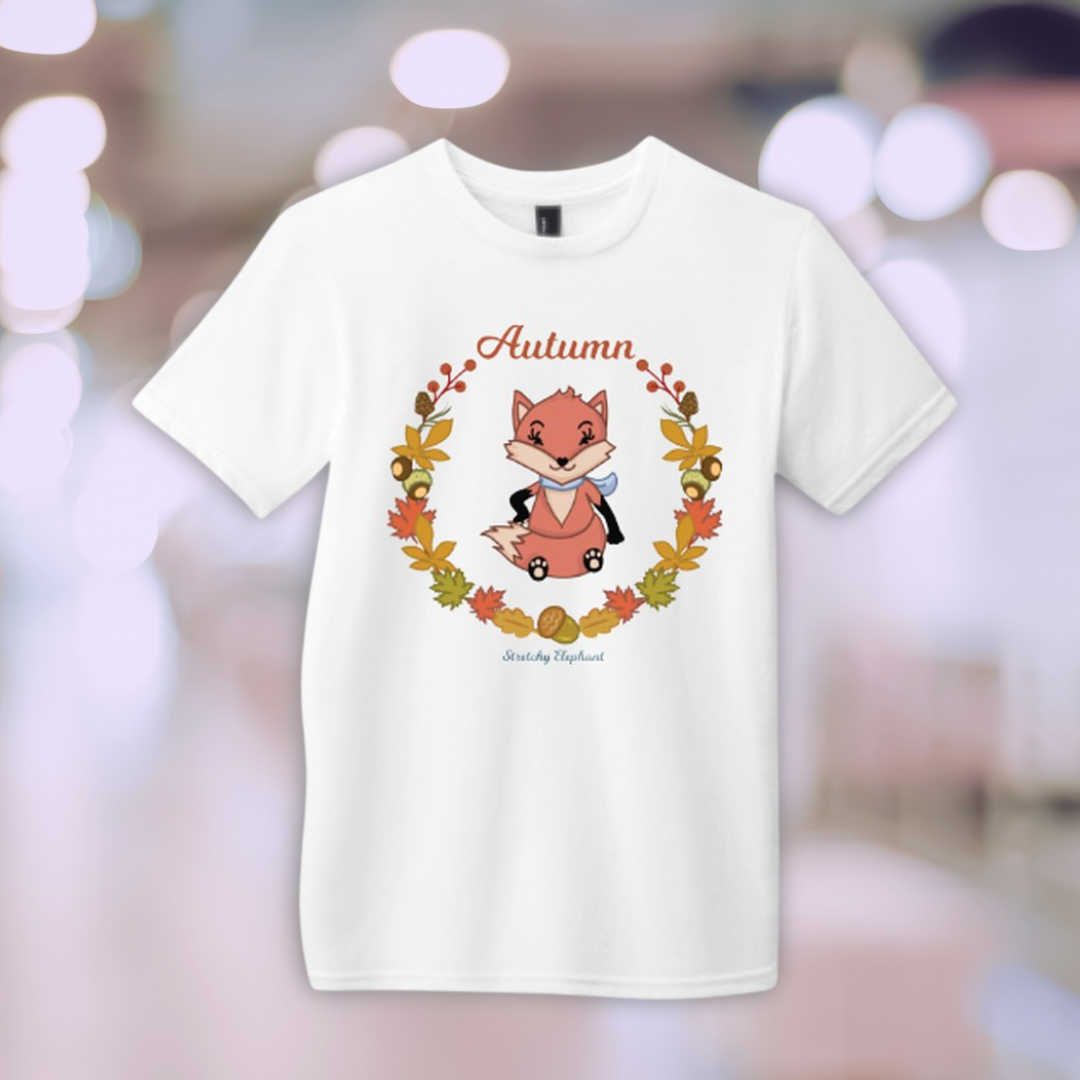 STRETCHY ELEPHANT "AUTUMN FOX" District Youth Very Important Tee