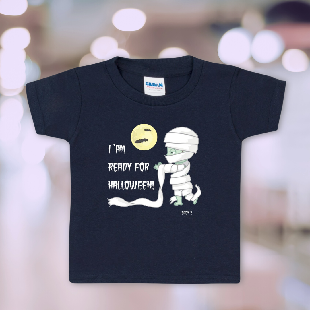 Baby Z "Ready for Halloween" Gildan Heavy Cotton Toddler T-Shirt
