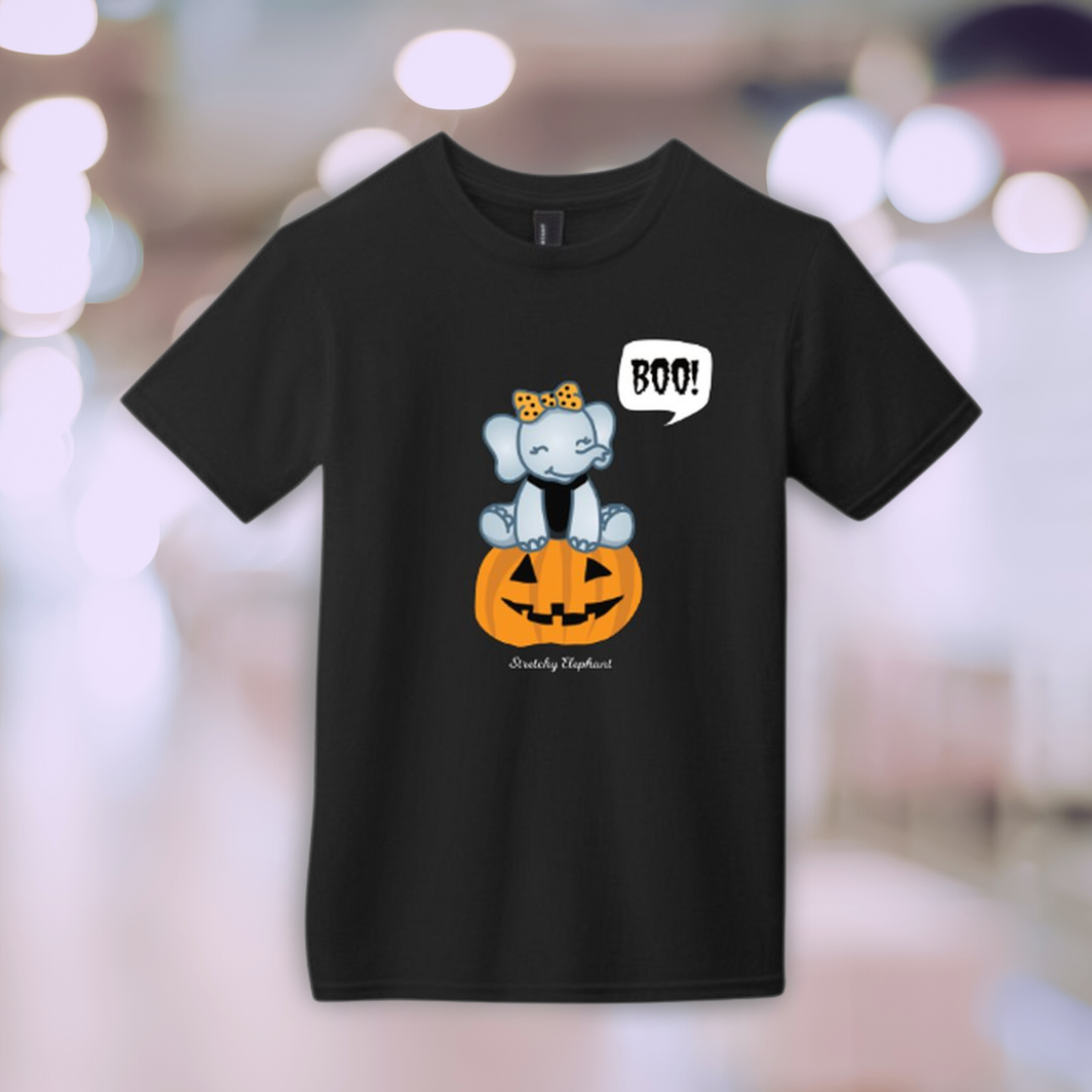 STRETCHY ELEPHANT "BOO" District Youth Very Important Tee