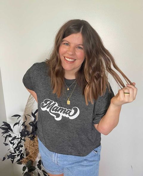 Acid Wash Mama Retro - Boyfriend Tee