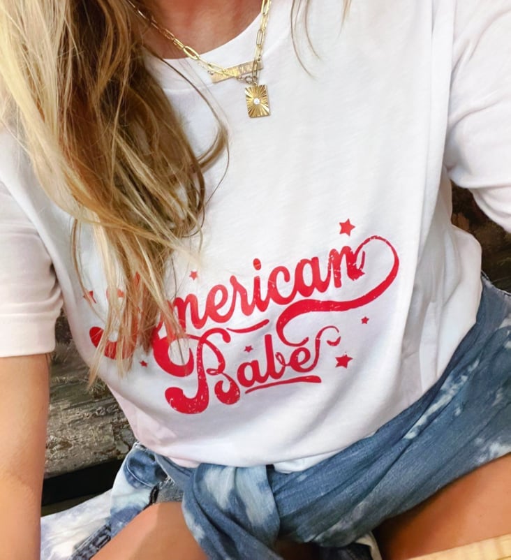 American Babe - USA Boyfriend Tee