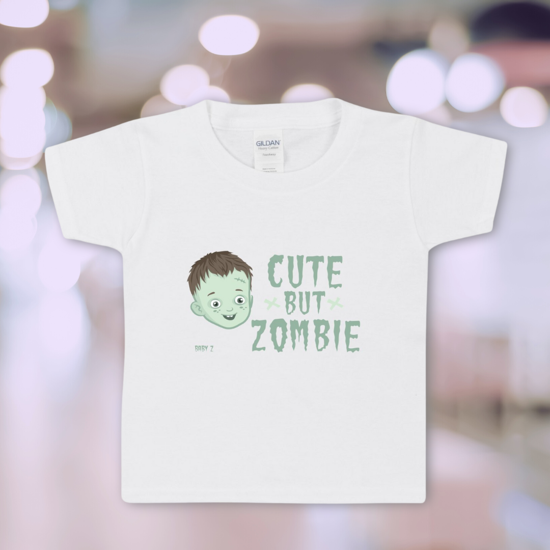 BABY Z "CUTE BUT ZOMBIE" Gildan Heavy Cotton Toddler T-Shirt