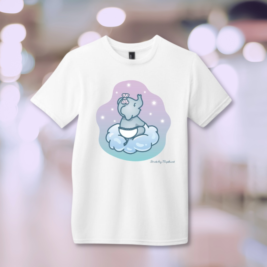 STRETCHY ELEPHANT "BABY STRETCHY ON CLOUD" District Youth Very Important Tee