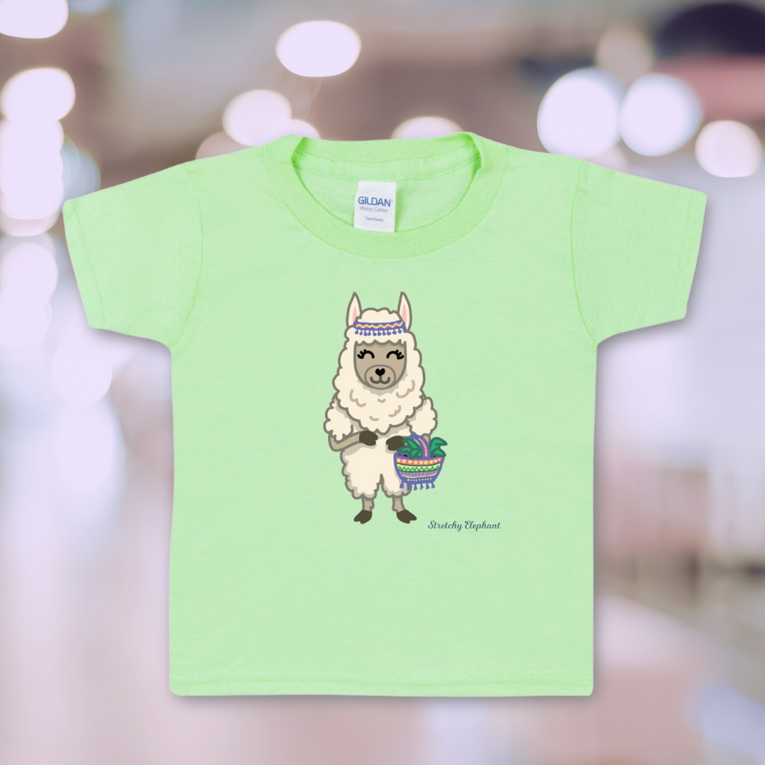 STRETCHY ELEPHANT "ALPACA" Gildan Heavy Cotton Toddler T-Shirt