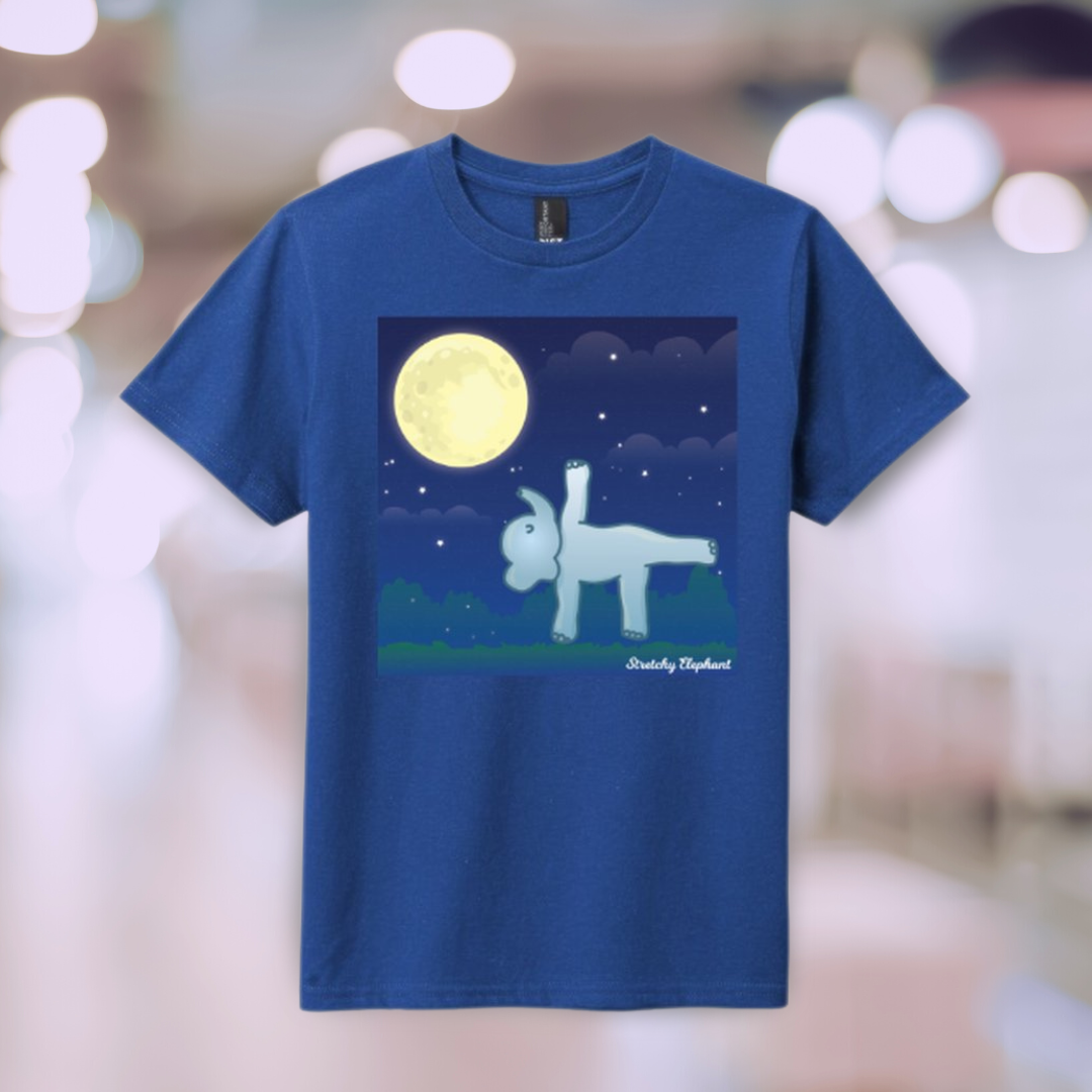 STRETCHY ELEPHANT "STRETCHY HALF MOON POSE" District Youth Very Important Tee