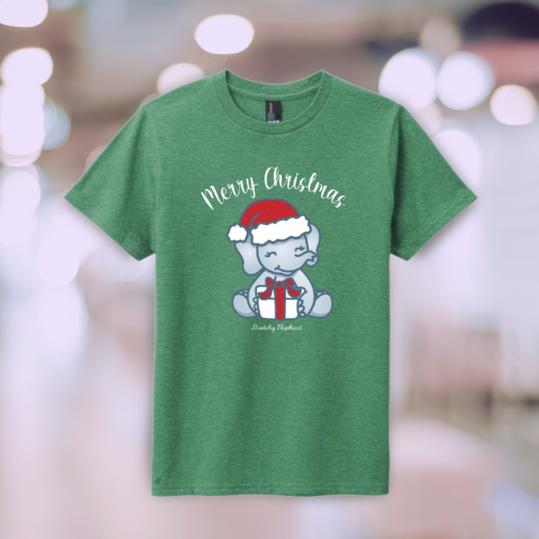 STRETCHY ELEPHANT "MERRY CHRISTMAS 2" District Youth Very Important Tee