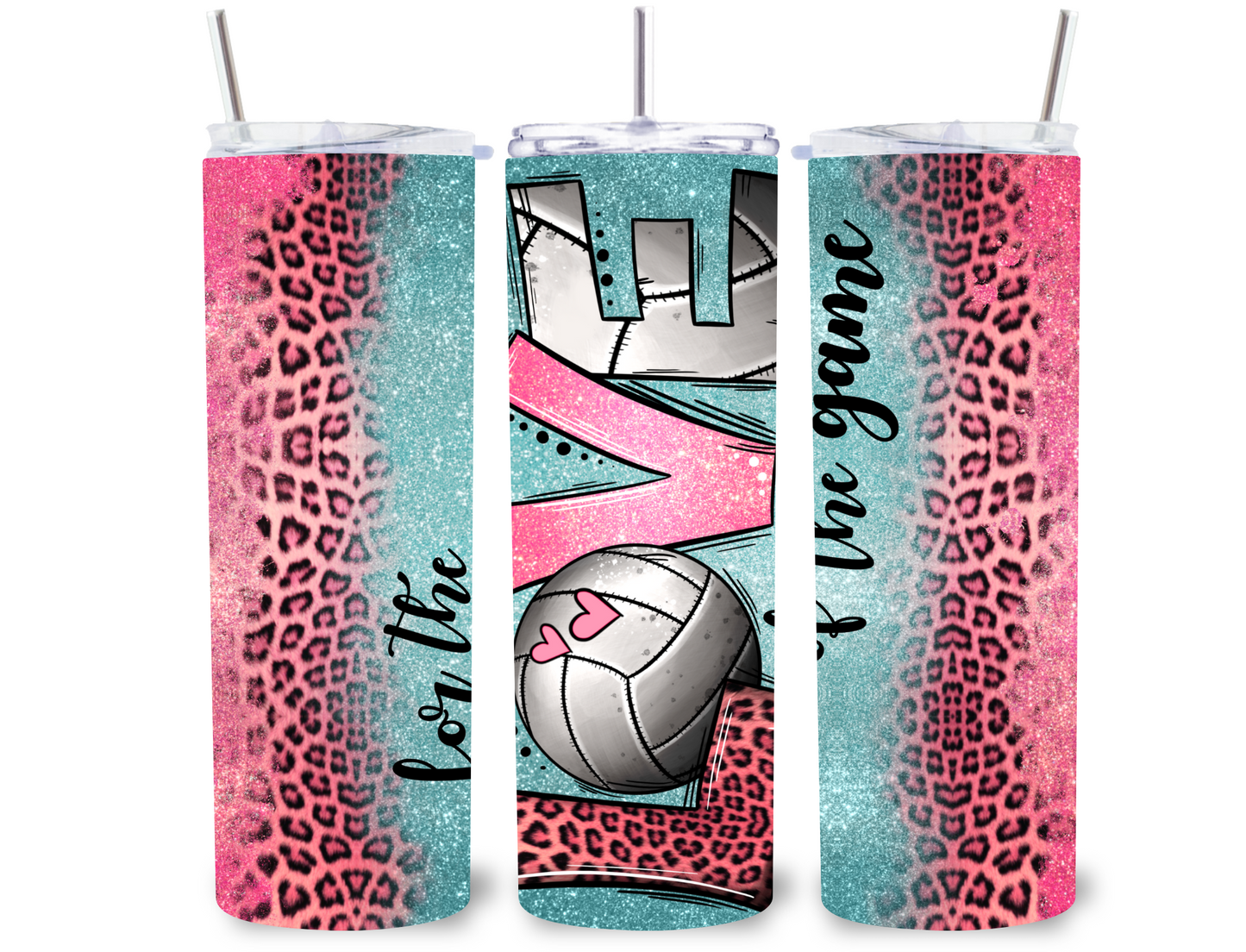 For the Love of the Game Volleyball 20 oz Tumbler