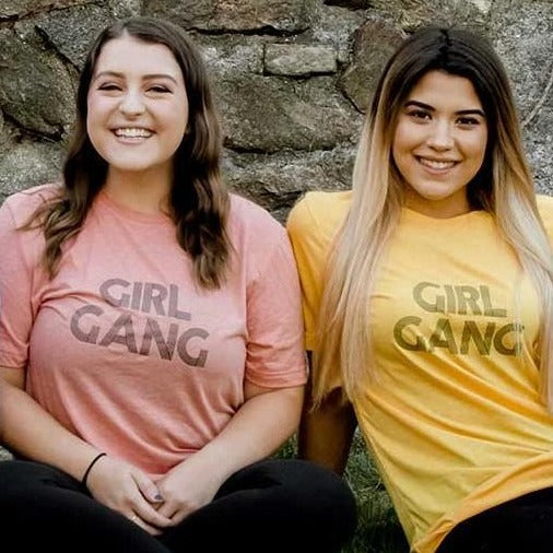 Girl Gang, Retro Font - Muscle Tank