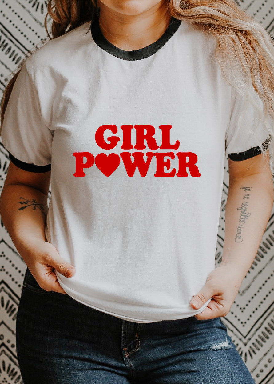 Girl Power - Retro Fitted Ringer