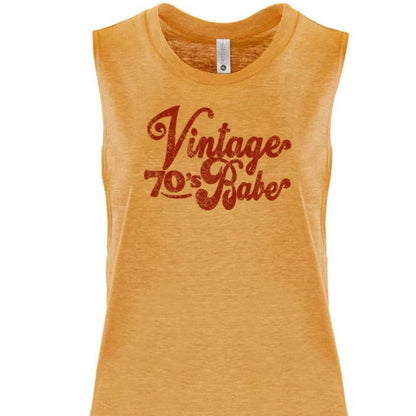 Vintage 70s Babe - Muscle Tank
