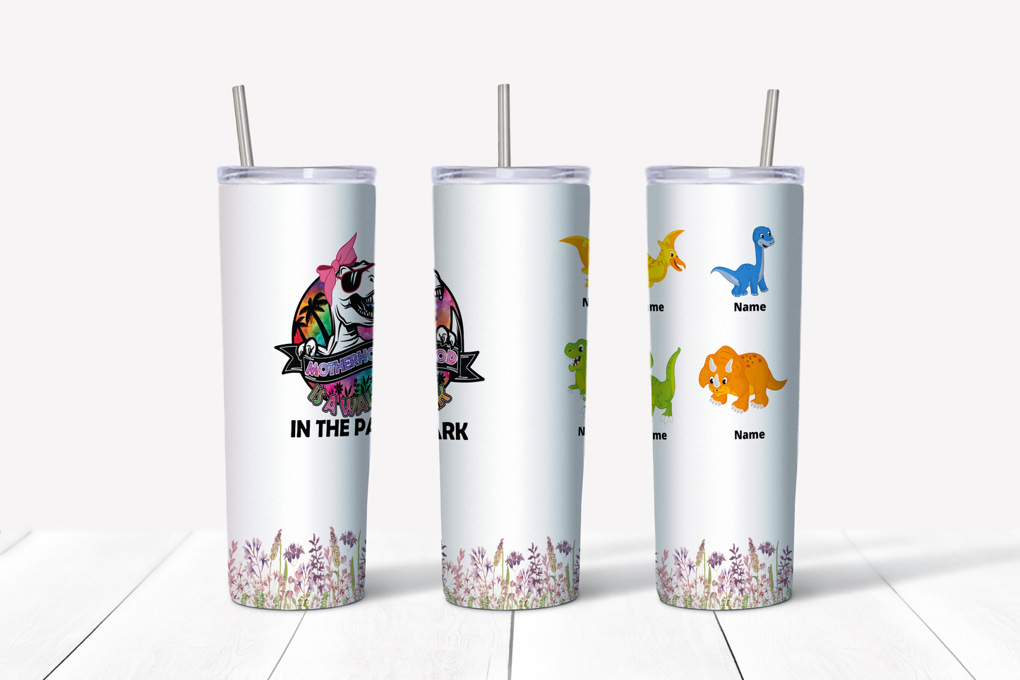 Motherhood is a Walk in the Park Personalized 20 oz Tumbler