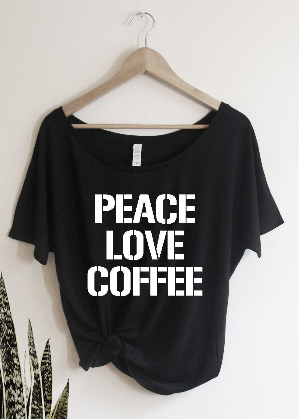 Peace Love Coffee - Off the Shoulder