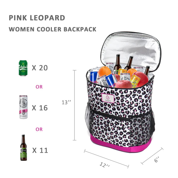 20 Liter Swig Sip Insulated Cooler Backpack - Leopard