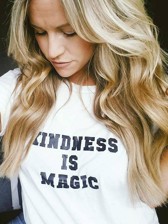 KINDNESS IS MAGIC Ringer Tee, Kindness Tee, Kindness Is Magic Tshirt, Kind Tee, Be Kind, Kindness, Kindness is Magic Tshirts, Kindness Tee