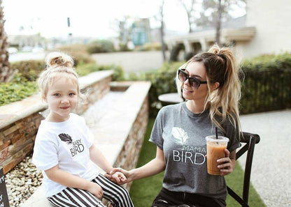 MAMA BIRD, Gray Mama Bird Tee, Mama Bird Tshirt, Mama Bird Tshirts, Mom Tee, Mama Bird Shirt, Mama Bird Tshirt, Mama Bird Tee