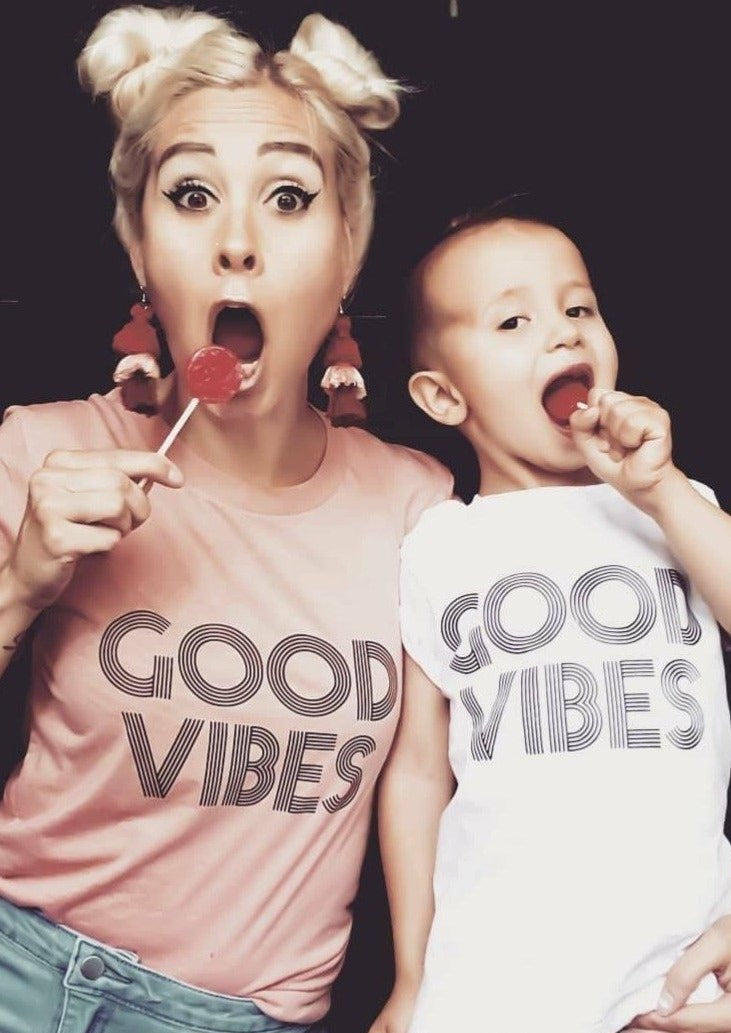 2 Piece SET, GOOD VIBES Tshirts, Good Vibes tshirt, Good Vibes Tee, Good Vibes, Good Vibes Shirt, Good Vibes Top, Good Vibes Only