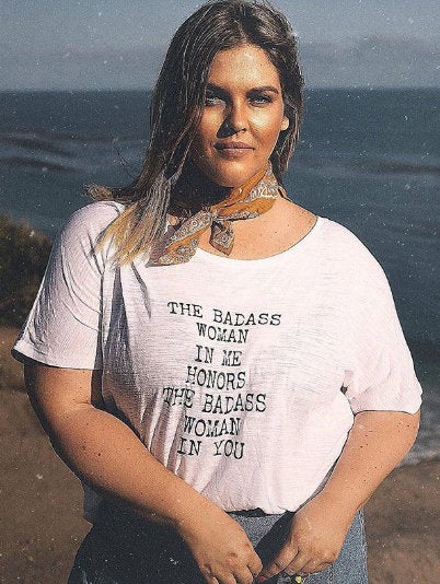 The Badass Woman In Me Honors The Badass Woman In You, Off Shoulder Tee, Badass Woman, Badass Women, Badass Woman Tshirts, Badass Woman