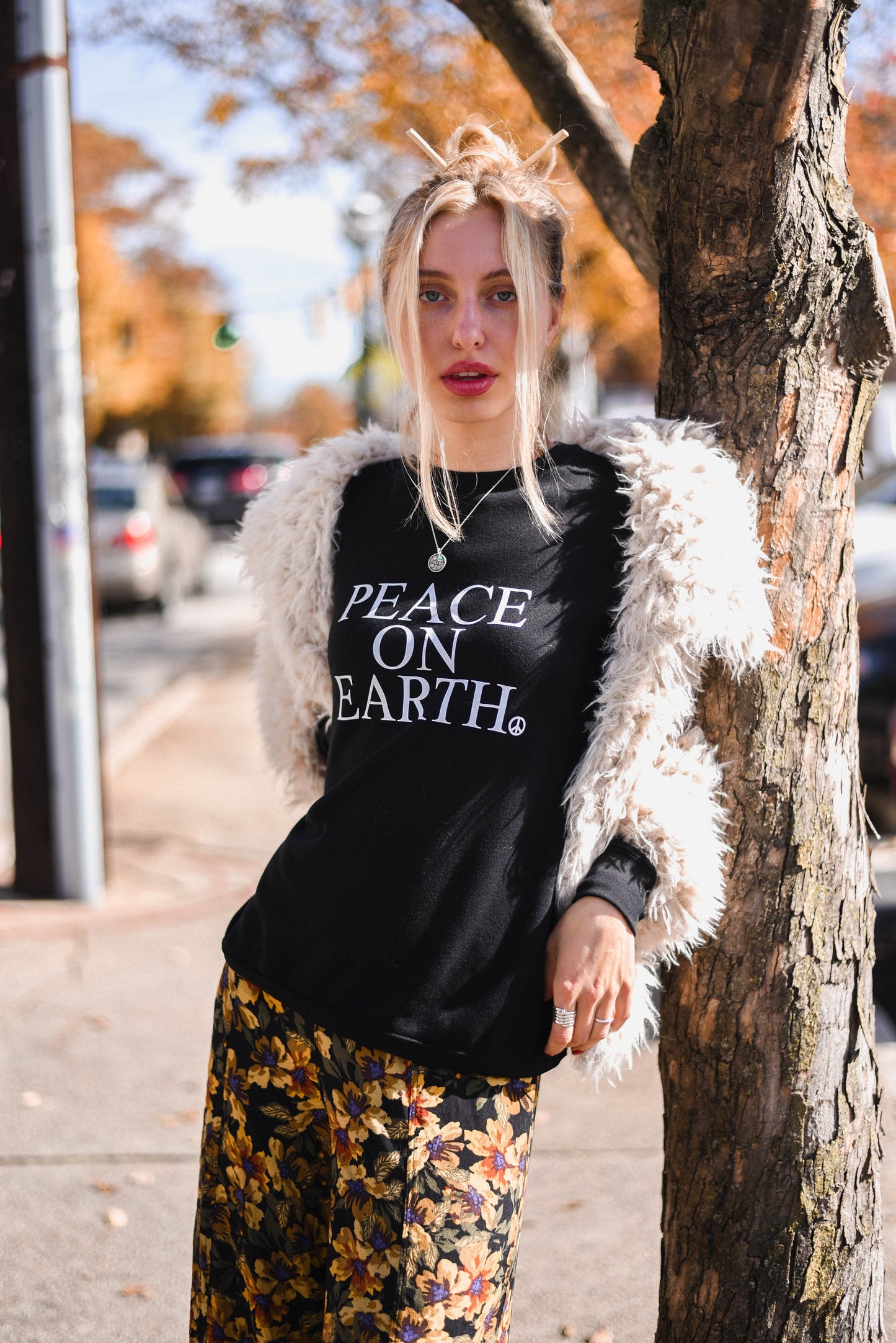 PEACE ON EARTH, Peace Sweatshirt, Super Soft Sweatshirt