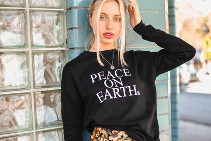 PEACE ON EARTH, Peace Sweatshirt, Super Soft Sweatshirt