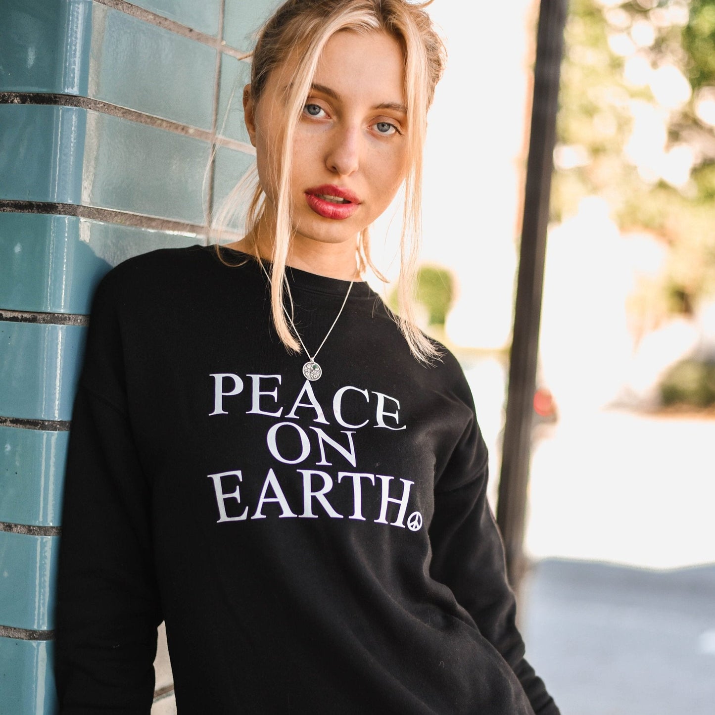 PEACE ON EARTH, Peace Sweatshirt, Super Soft Sweatshirt