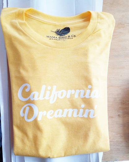 Kid's Tee, California Dreamin Tshirt, California Tshirts, California Tee, California Tshirts