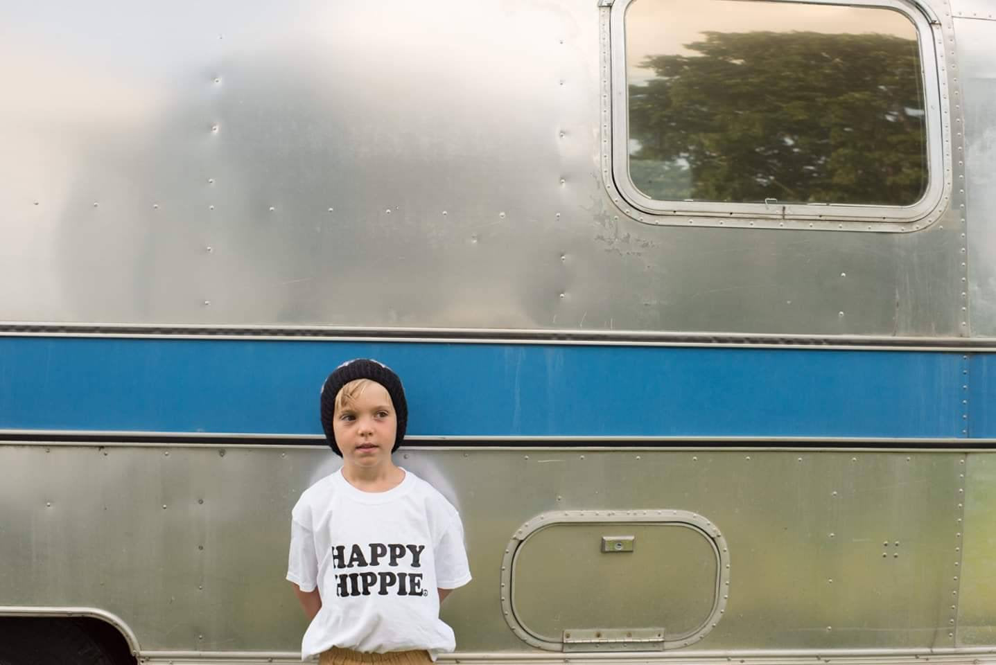 HAPPY HIPPIE Kid's Tee, Hippie Kid's Tshirt, Hippie Kids, Hippie Baby