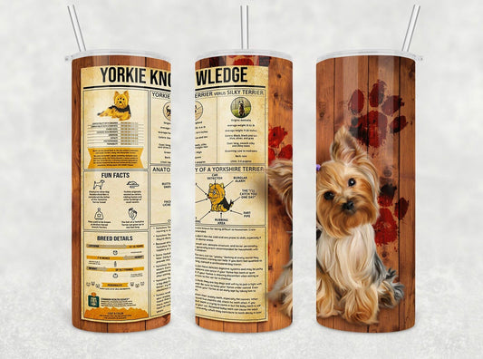 Yorkie Knowledge 20 oz Tumbler