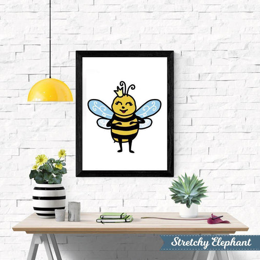 Stretchy Elephant Framed Art "Bee" - Little Lady Agency