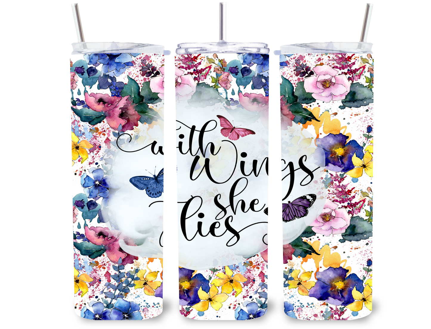 With Wings She Flies 20 oz Tumbler